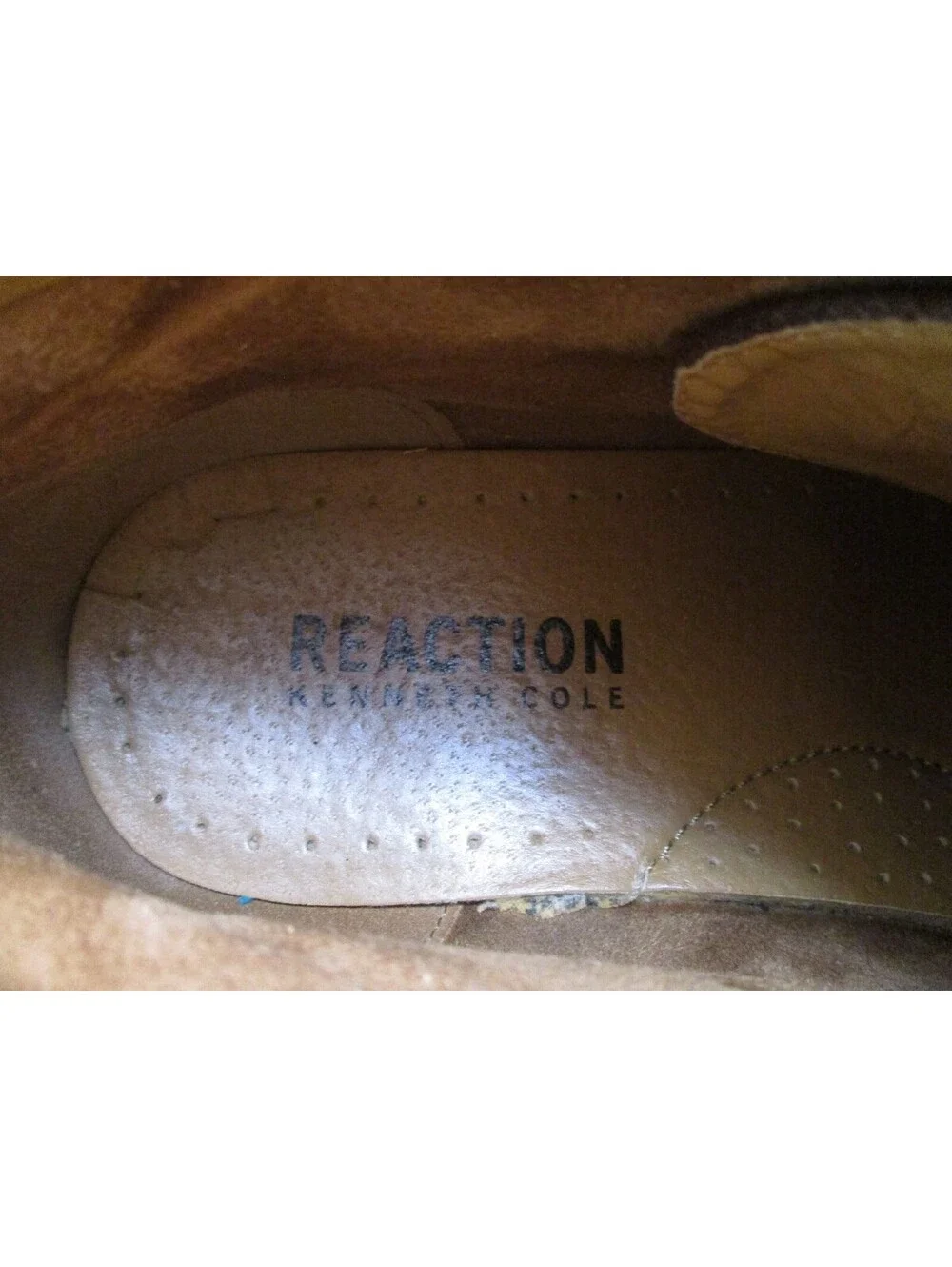 Kenneth Cole Reaction Brown Chukka Boots Mens Size 9 M Lace Up Ankle Dress Shoes